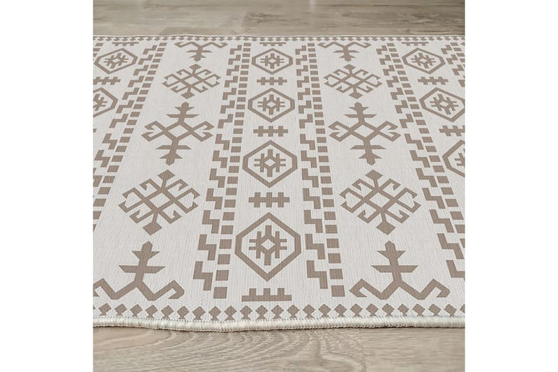 Ennoxeon Bomullsmatta 100x300 cm Rektangulär - Vit - Textil & mattor - Matta - Modern matta - Bomullsmatta