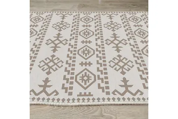 Ennoxeon Bomullsmatta 100x300 cm Rektangulär - Vit - Textil & mattor - Matta - Modern matta - Bomullsmatta