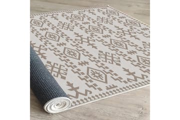 Ennoxeon Bomullsmatta 100x300 cm Rektangulär - Vit - Textil & mattor - Matta - Modern matta - Bomullsmatta