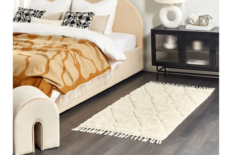 Bomullsmatta Silchar 80x150 cm - Beige - Textil & mattor - Matta - Modern matta - Bomullsmatta