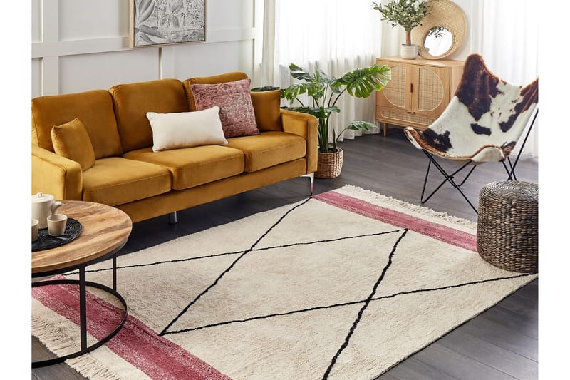 Bomullsmatta Sosefo 160x230 cm - Beige - Textil & mattor - Matta - Modern matta - Bomullsmatta