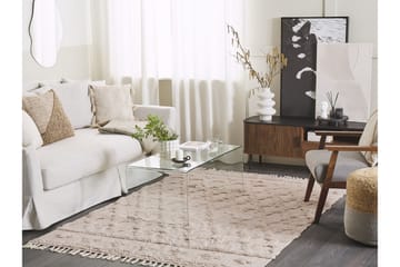 Bomullsmatta Suluova 160x230 cm - Beige - Textil & mattor - Matta - Modern matta - Bomullsmatta
