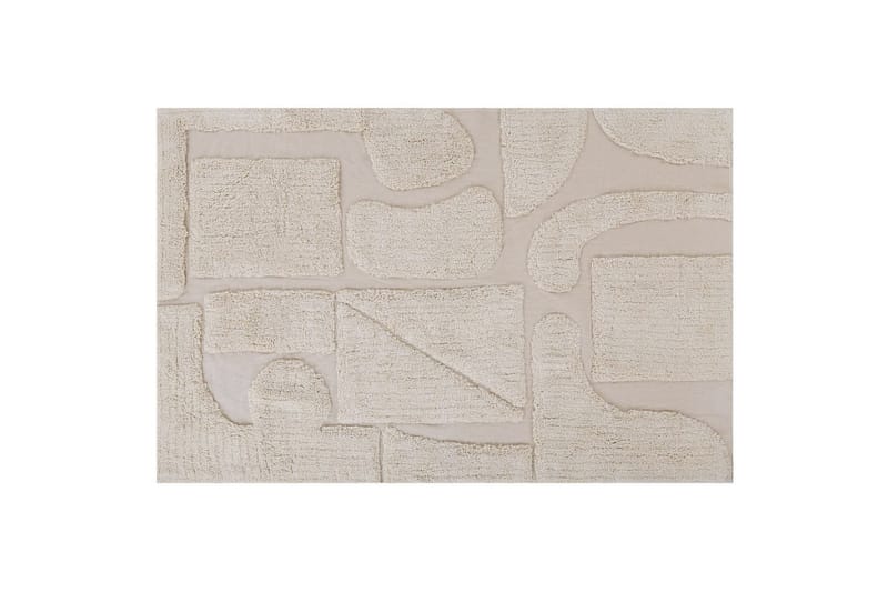 Bomullsmatta Tezeren 160x230 cm - Beige - Textil & mattor - Matta - Modern matta - Bomullsmatta