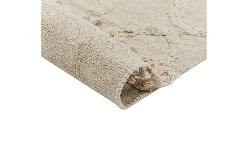 Bomullsmatta Tozlu 80x230 cm - Beige - Textil & mattor - Matta - Modern matta - Bomullsmatta