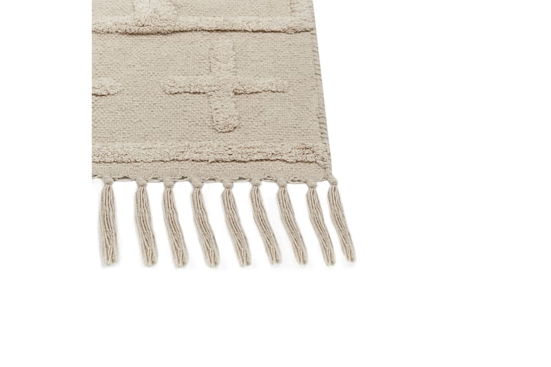 Bomullsmatta Tozlu 80x230 cm - Beige - Textil & mattor - Matta - Modern matta - Bomullsmatta