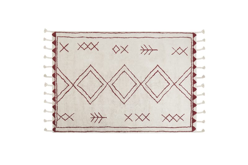 Bomullsmatta Yerington 140x200 cm - Svart/Vit - Textil & mattor - Matta - Modern matta - Bomullsmatta