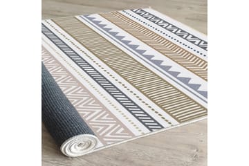 Idaburn Bomullsmatta 100x300 cm Rektangulär - Vit - Textil & mattor - Matta - Modern matta - Bomullsmatta