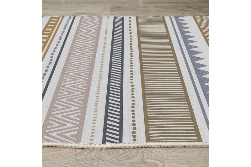 Idaburn Bomullsmatta 100x300 cm Rektangulär - Vit - Textil & mattor - Matta - Modern matta - Bomullsmatta