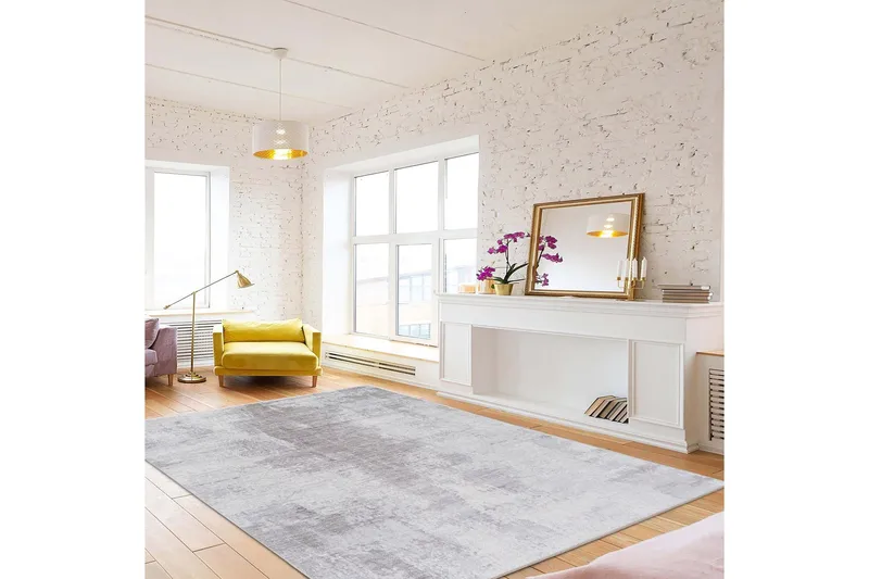 Alexa Bomullsmatta 180x280 cm Rektangulär - Grå - Textil & mattor - Matta - Modern matta - Bomullsmatta