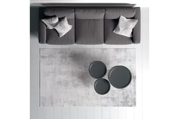 Alexa Bomullsmatta 180x280 cm Rektangulär - Grå - Textil & mattor - Matta - Modern matta - Bomullsmatta