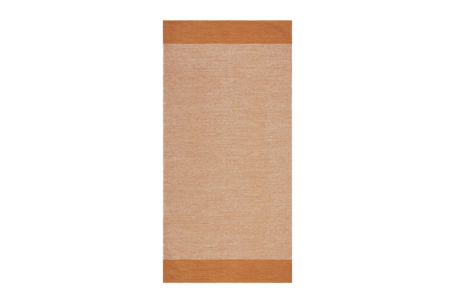 Alva Bomullsmatta 75x150 cm Oval - Orange