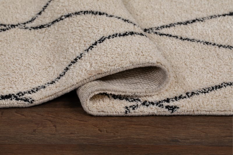 Bomullsmatta Berber Sevilla 160x230 cm - Vit/svart - Textil & mattor - Matta - Modern matta - Bomullsmatta