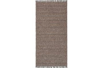 Bomullsmatta Cotton Tova 70x150 cm Mörkbrun
