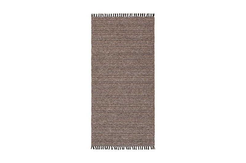 Bomullsmatta Cotton Tova 70x200 cm Mörkbrun - Horredsmattan - Bomullsmatta