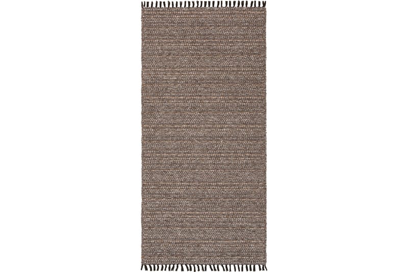 Bomullsmatta Cotton Tova 70x250 cm Mörkbrun - Horredsmattan - Bomullsmatta