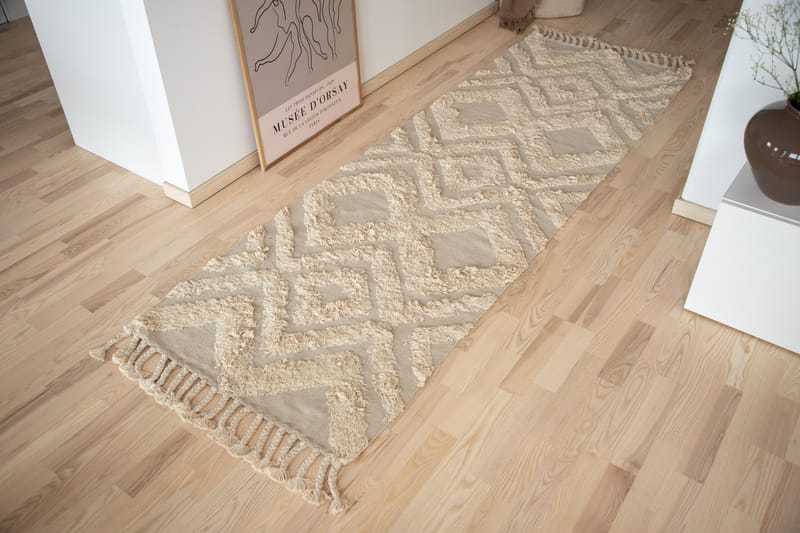 Hilma Bomullsmatta 250x80 cm - Offwhite - Textil & mattor - Matta - Modern matta - Bomullsmatta