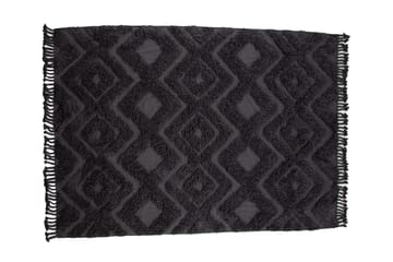 Hilma Bomullsmatta Rektangulär 250x350 cm - Mörkgrå - Textil & mattor - Matta - Modern matta - Bomullsmatta