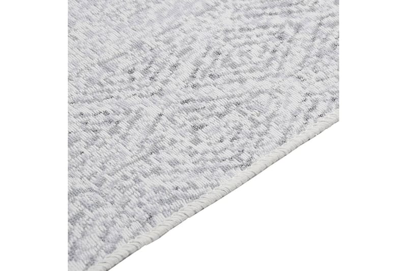 Matta ljusgrå 120x180 cm bomull - Grå - Bomullsmatta