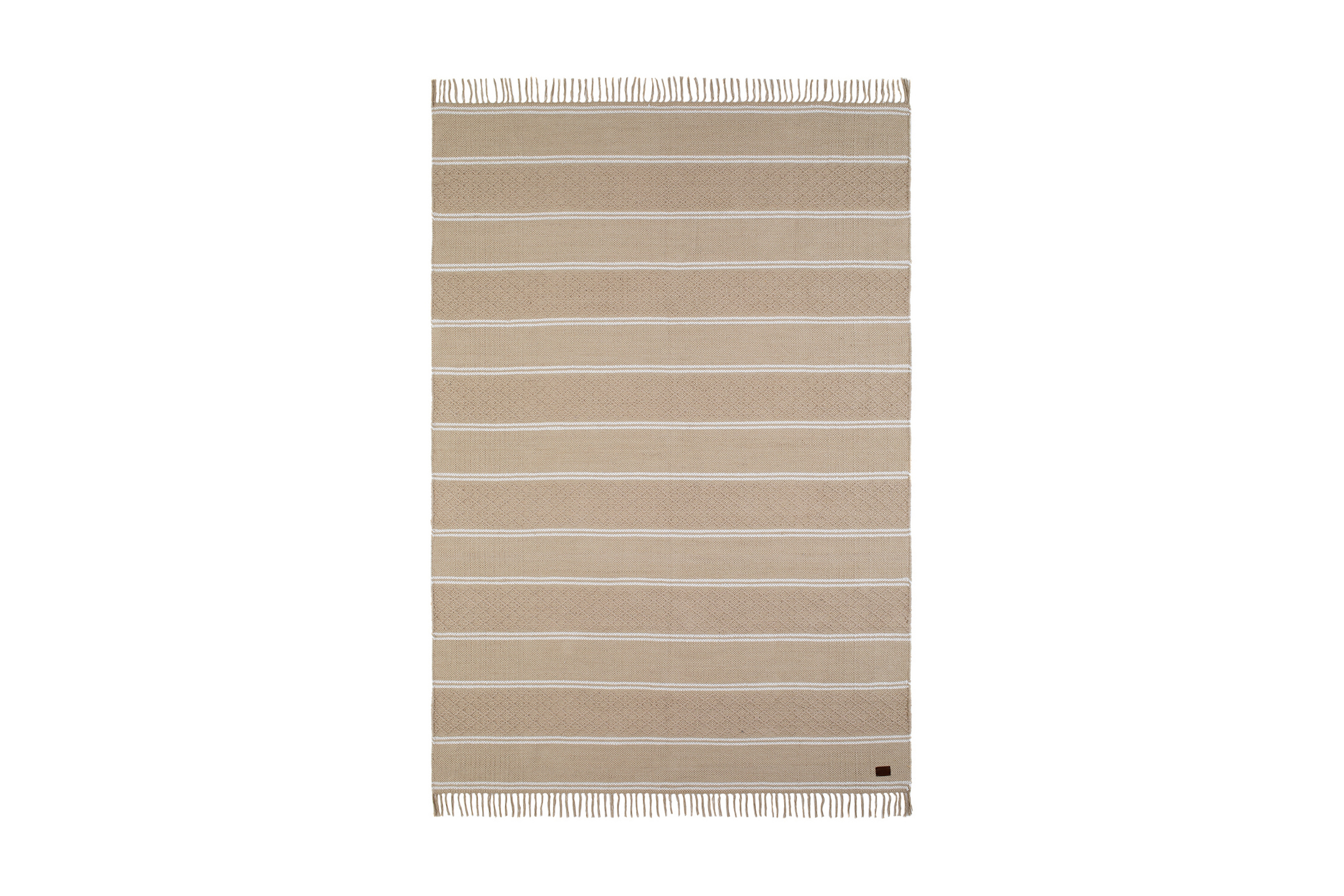 Solhaga Bomullsmatta 160x230 cm Ljus Linnebrun