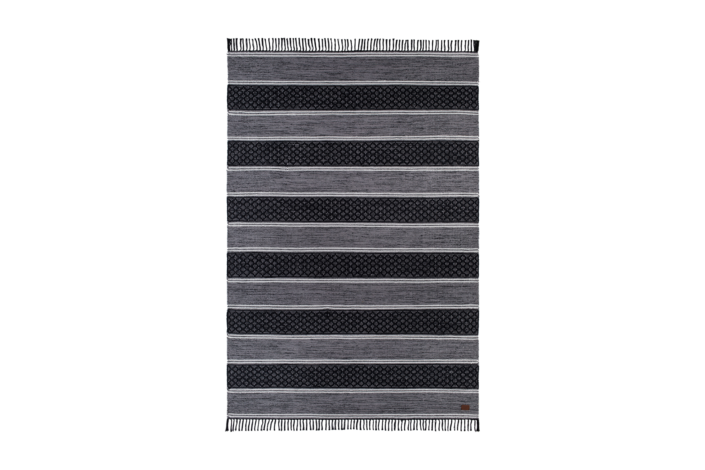 Solhaga Bomullsmatta 160x230 cm Svart