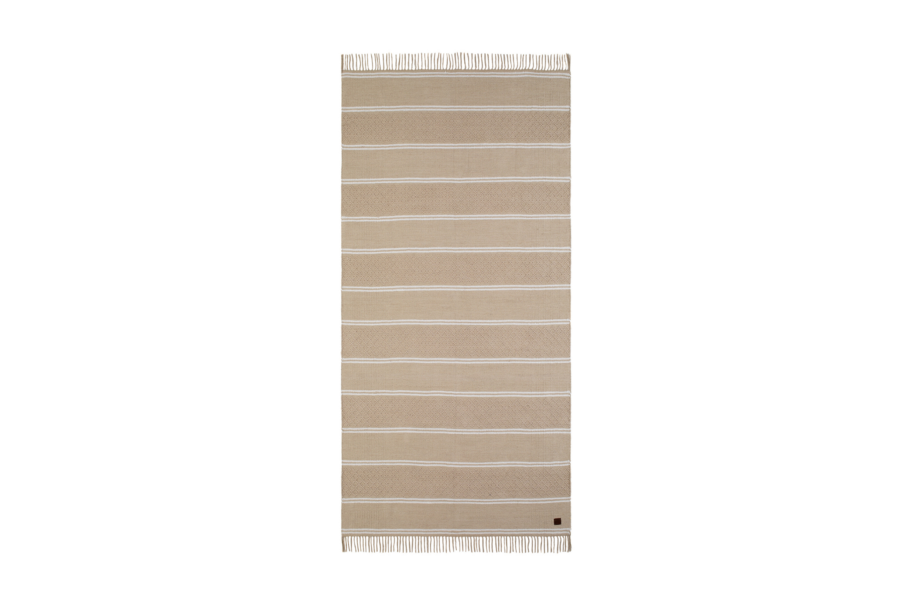 Solhaga Bomullsmatta 75x200 cm Ljus Linnebrun