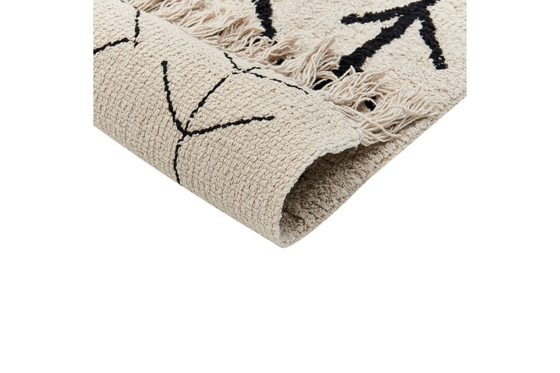 Bozkir Bomullsmatta 160x230 cm - Beige - Textil & mattor - Matta - Modern matta - Bomullsmatta