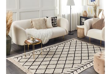 Bozkir Bomullsmatta 160x230 cm - Beige - Textil & mattor - Matta - Modern matta - Bomullsmatta