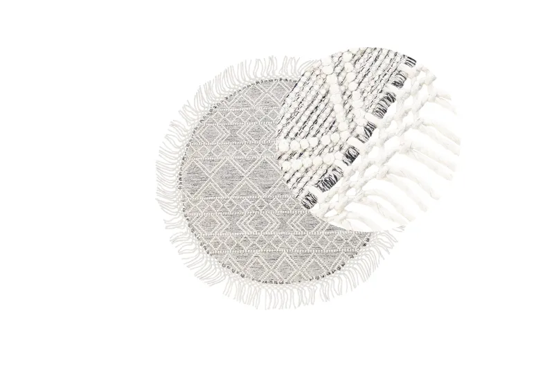 Buldan Ullmatta 140 cm Rund - Grå - Textil & mattor - Matta - Modern matta - Ullmatta