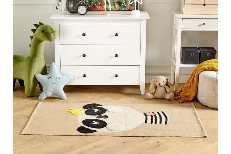 Bunan Bomullsmatta 80x150 cm - Beige - Textil & mattor - Matta - Modern matta - Bomullsmatta