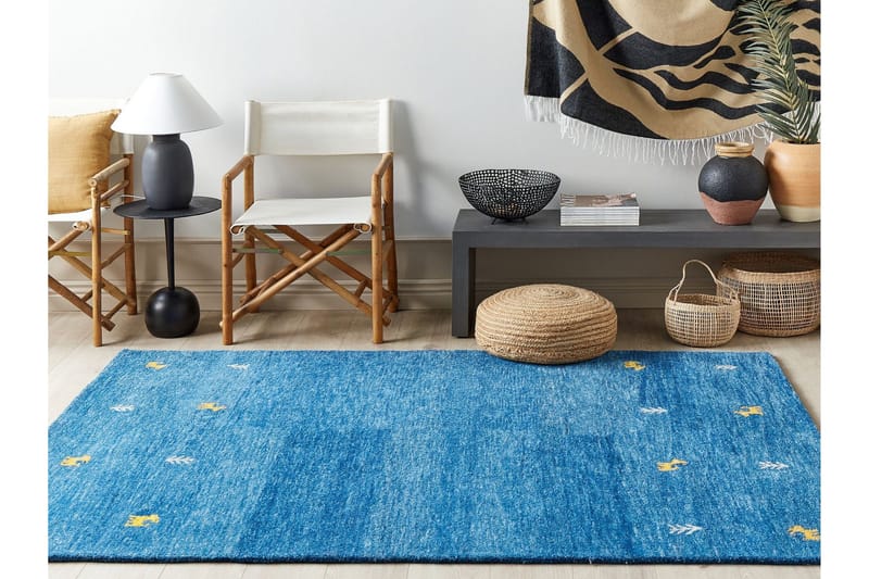 Calti Ryamatta 160x230 cm - Blå - Textil & mattor - Matta - Modern matta - Ryamatta