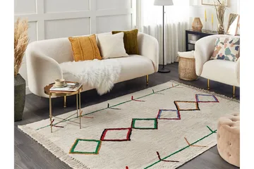 Cetmi Bomullsmatta 160x230 cm - Beige - Textil & mattor - Matta - Modern matta - Bomullsmatta