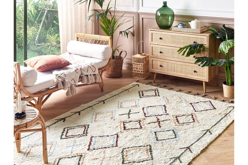 Corum Ryamatta 140x200 cm - Beige - Textil & mattor - Matta - Modern matta - Ryamatta