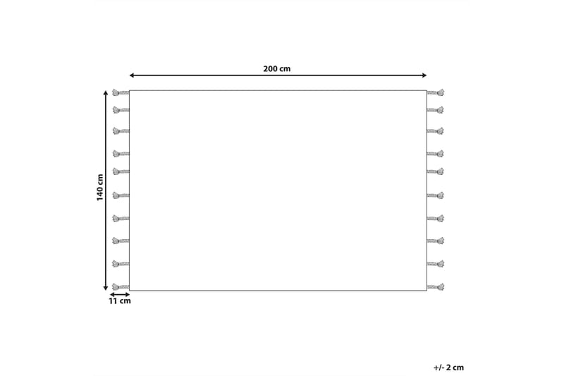 Corum Ryamatta 140x200 cm - Svart - Textil & mattor - Matta - Modern matta - Bomullsmatta