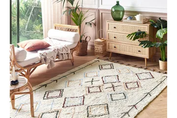 Corum Ryamatta 160x230 cm - Beige - Textil & mattor - Matta - Modern matta - Bomullsmatta