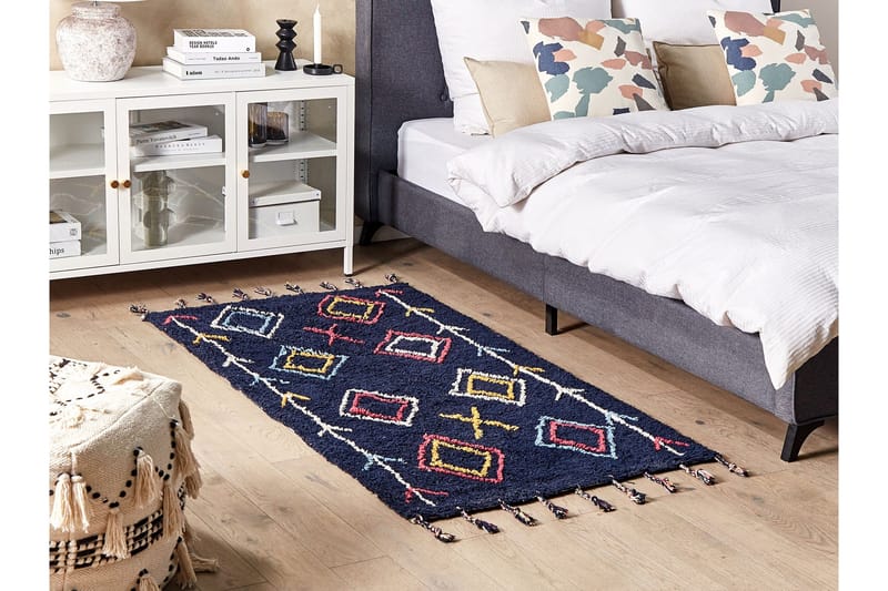 Corum Ryamatta 80x150 cm - Svart - Textil & mattor - Matta - Modern matta - Ryamatta