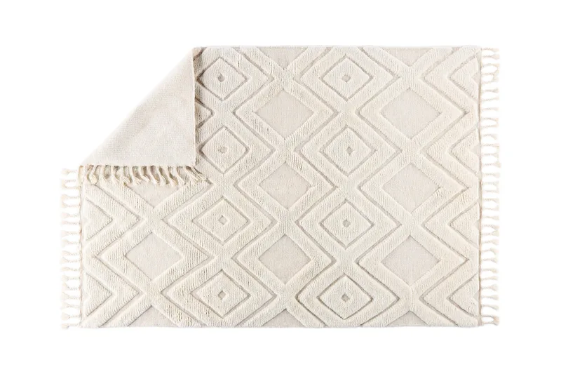 Dahlia Ullmatta 200x300 cm Rektangulär - Vit - Textil & mattor - Matta - Modern matta - Ullmatta