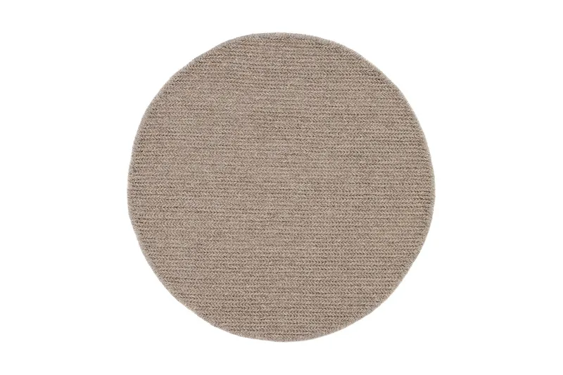 Dalarö Ullmatta 160 cm Rund - Linne - Textil & mattor - Matta - Modern matta - Ullmatta