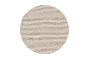 Dalarö Ullmatta 200 cm Rund - Vit - Textil & mattor - Matta - Modern matta - Ullmatta