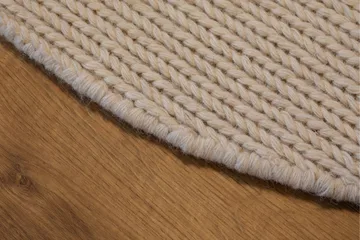 Dalarö Ullmatta 240 cm Rund - Vit - Textil & mattor - Matta - Modern matta - Ullmatta