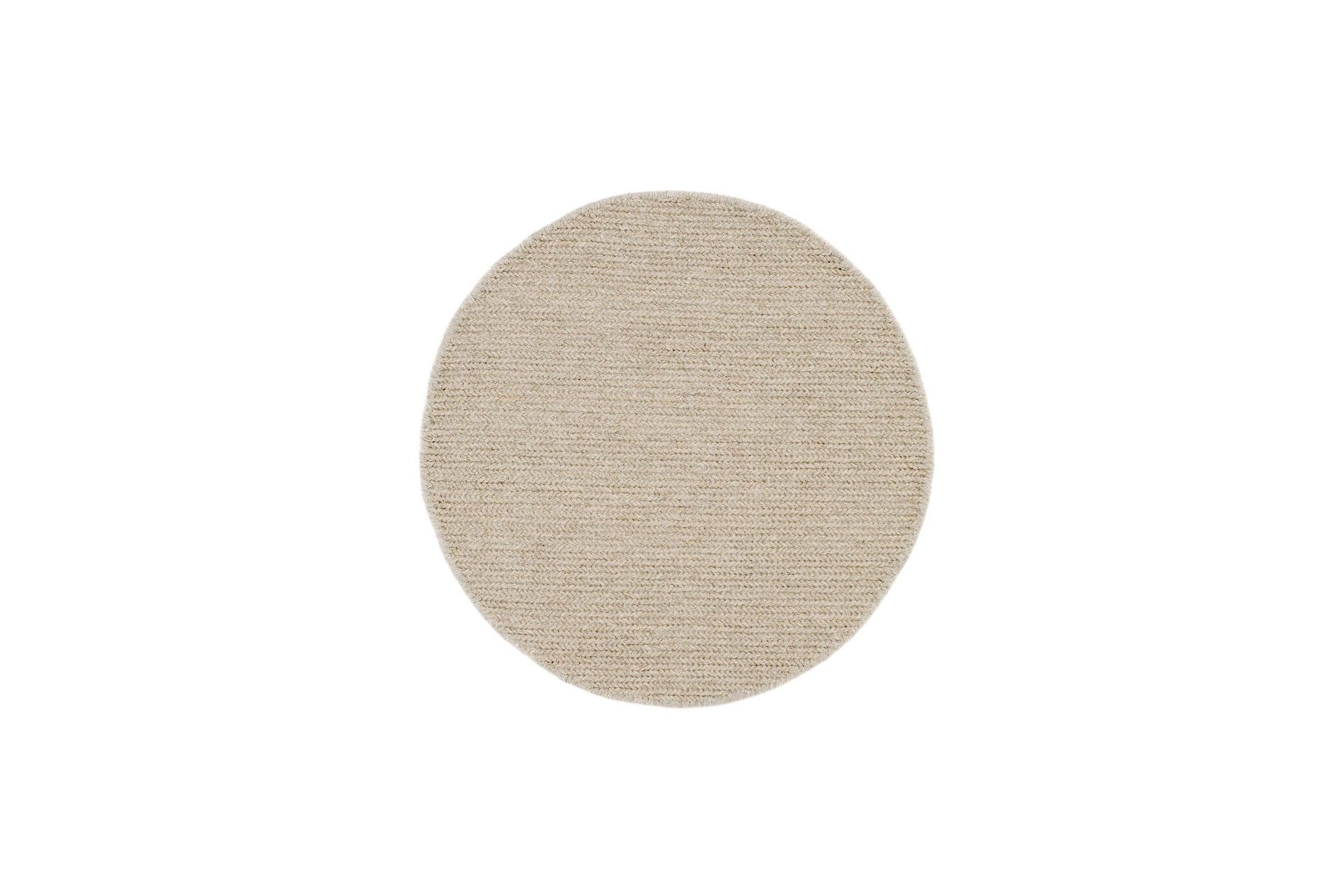 Dalarö Ullmatta Ø160 cm Rund - Beige