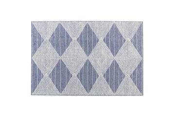 Datca Ullmatta 140x200 cm - Blå - Textil & mattor - Matta - Modern matta - Ullmatta