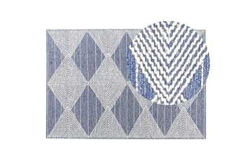 Datca Ullmatta 140x200 cm - Blå - Textil & mattor - Matta - Modern matta - Ullmatta