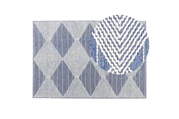 Datca Ullmatta 140x200 cm - Blå - Textil & mattor - Matta - Modern matta - Ullmatta