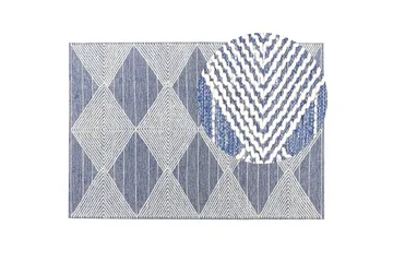 Datca Ullmatta 160x230 cm - Blå - Textil & mattor - Matta - Modern matta - Ullmatta