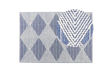 Datca Ullmatta 160x230 cm - Blå - Textil & mattor - Matta - Modern matta - Ullmatta
