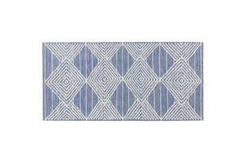 Datca Ullmatta 80x150 cm - Blå - Textil & mattor - Matta - Modern matta - Ullmatta