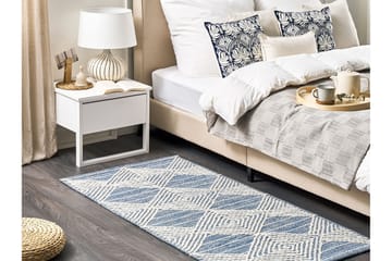 Datca Ullmatta 80x150 cm - Blå - Textil & mattor - Matta - Modern matta - Ullmatta