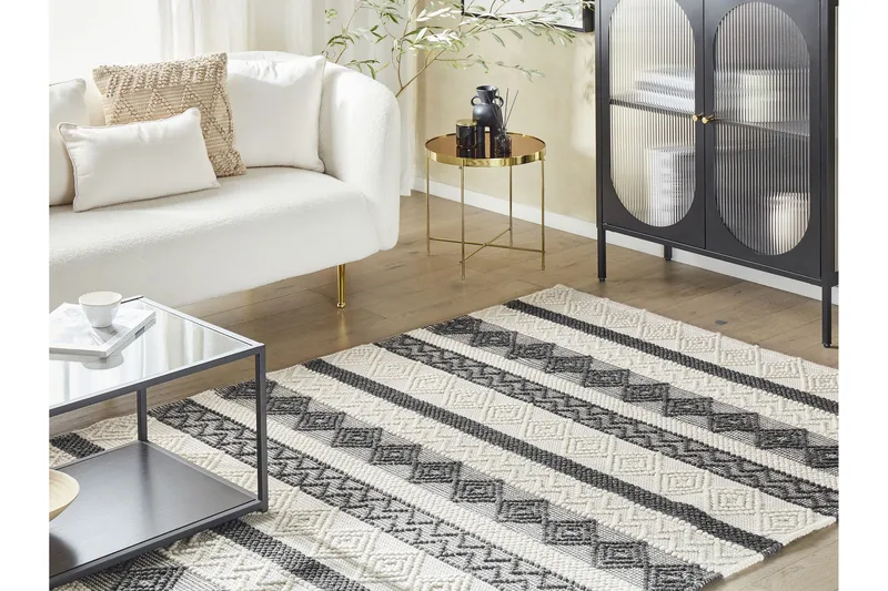 Davutlar Ullmatta 140x200 cm - Beige - Textil & mattor - Matta - Modern matta - Ullmatta