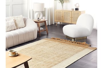 Dedemli Jutematta 160x230 cm - Beige - Textil & mattor - Matta - Modern matta - Jutematta & hampamatta