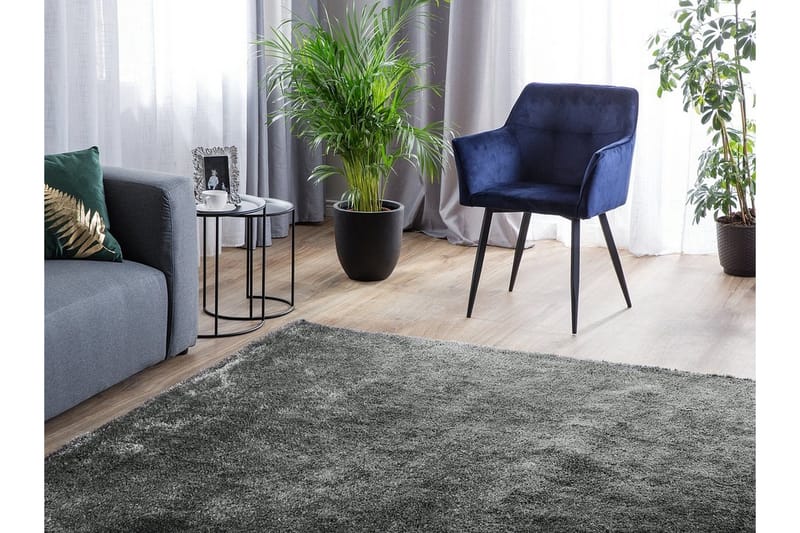Demre Matta 200x200 cm - Mörkgrå - Textil & mattor - Matta - Modern matta - Ryamatta